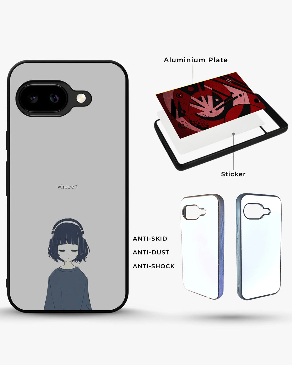 Creslia navy headphones girl phone case general construction specs - navy headphones girl phone case google pixel general specs