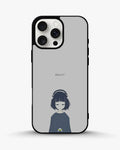 Creslia navy headphones girl phone case - navy headphones girl phone case iphone 14 pro max