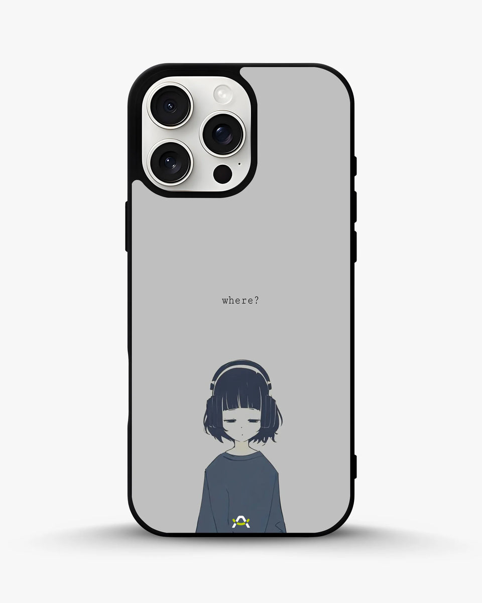 Creslia navy headphones girl phone case - navy headphones girl phone case iphone 15 pro