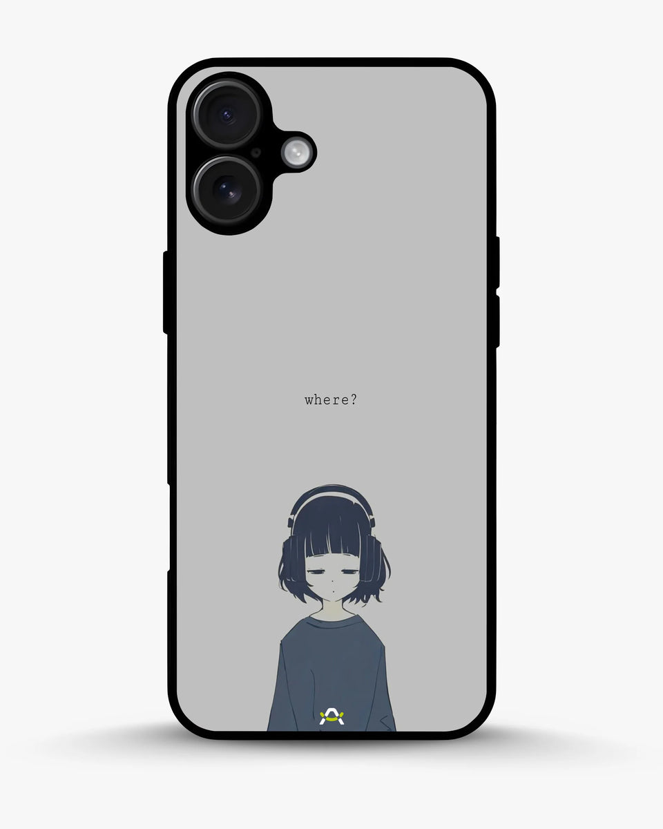 Creslia navy headphones girl phone case - navy headphones girl phone case iphone 16