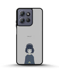 Creslia navy headphones girl phone case - navy headphones girl phone case moto g power 2025