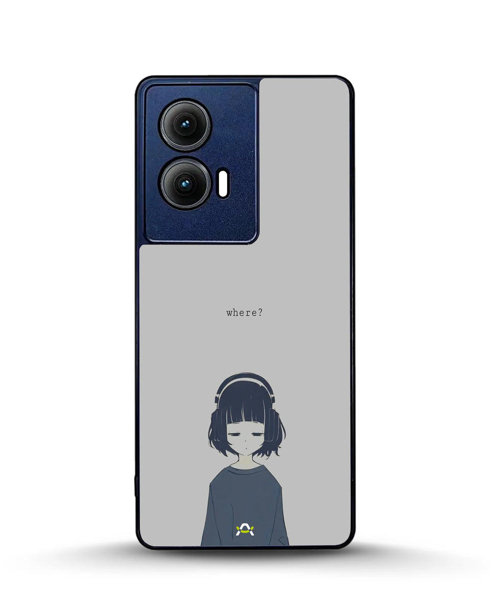 Creslia navy headphones girl phone case - navy headphones girl phone case motorola edge 2024