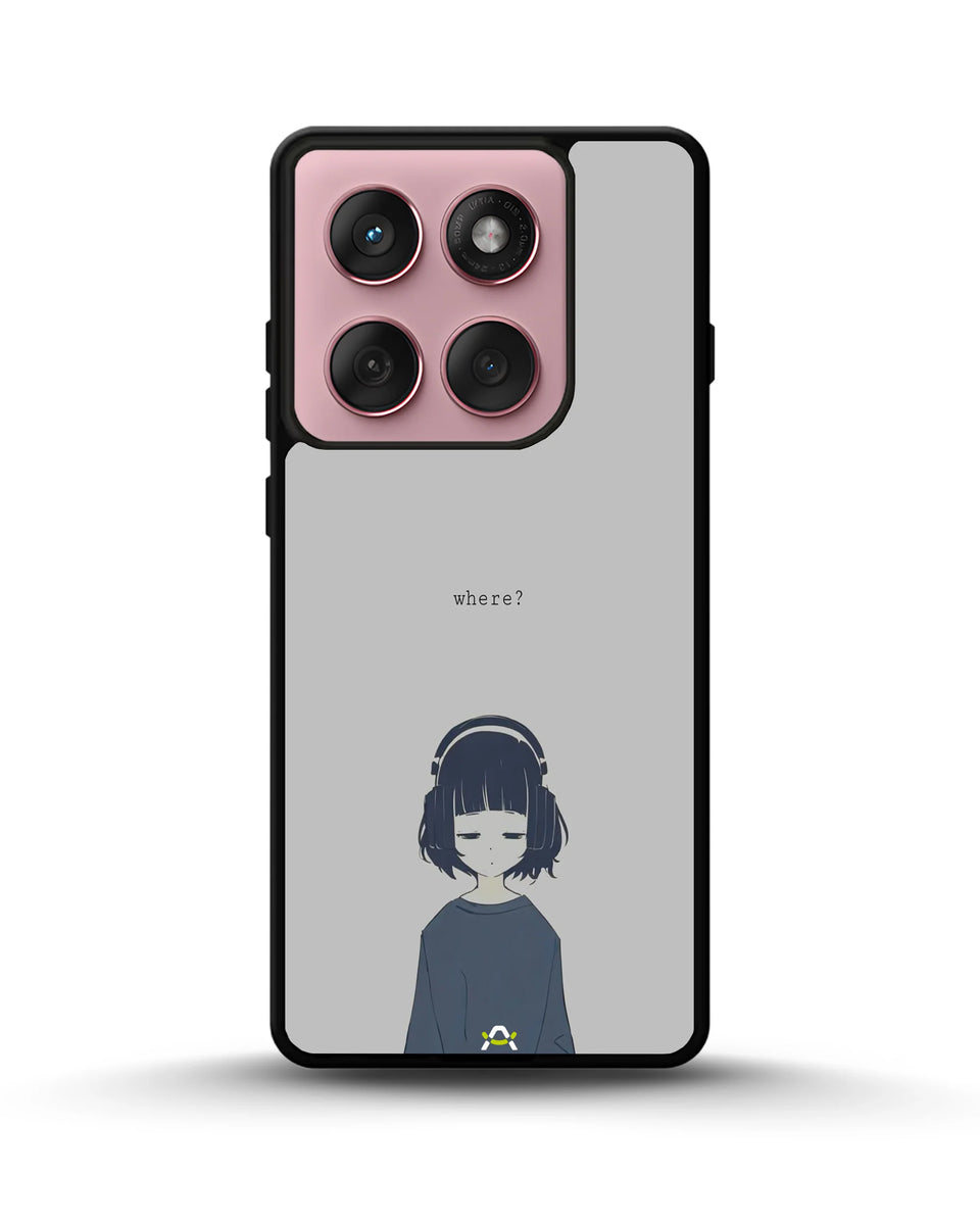Creslia navy headphones girl phone case - navy headphones girl phone case motorola edge 2025