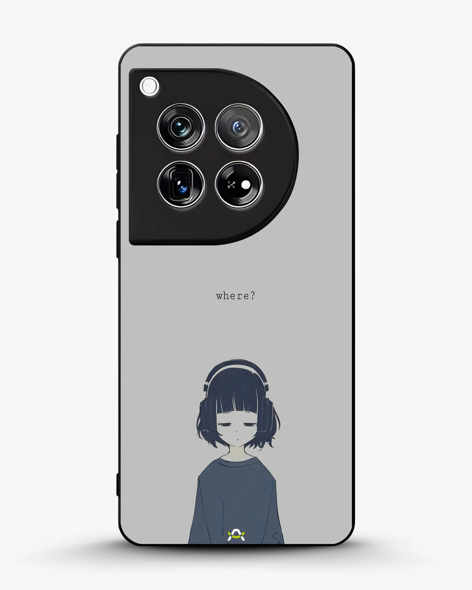 Creslia navy headphones girl phone case - navy headphones girl phone case oneplus 12r