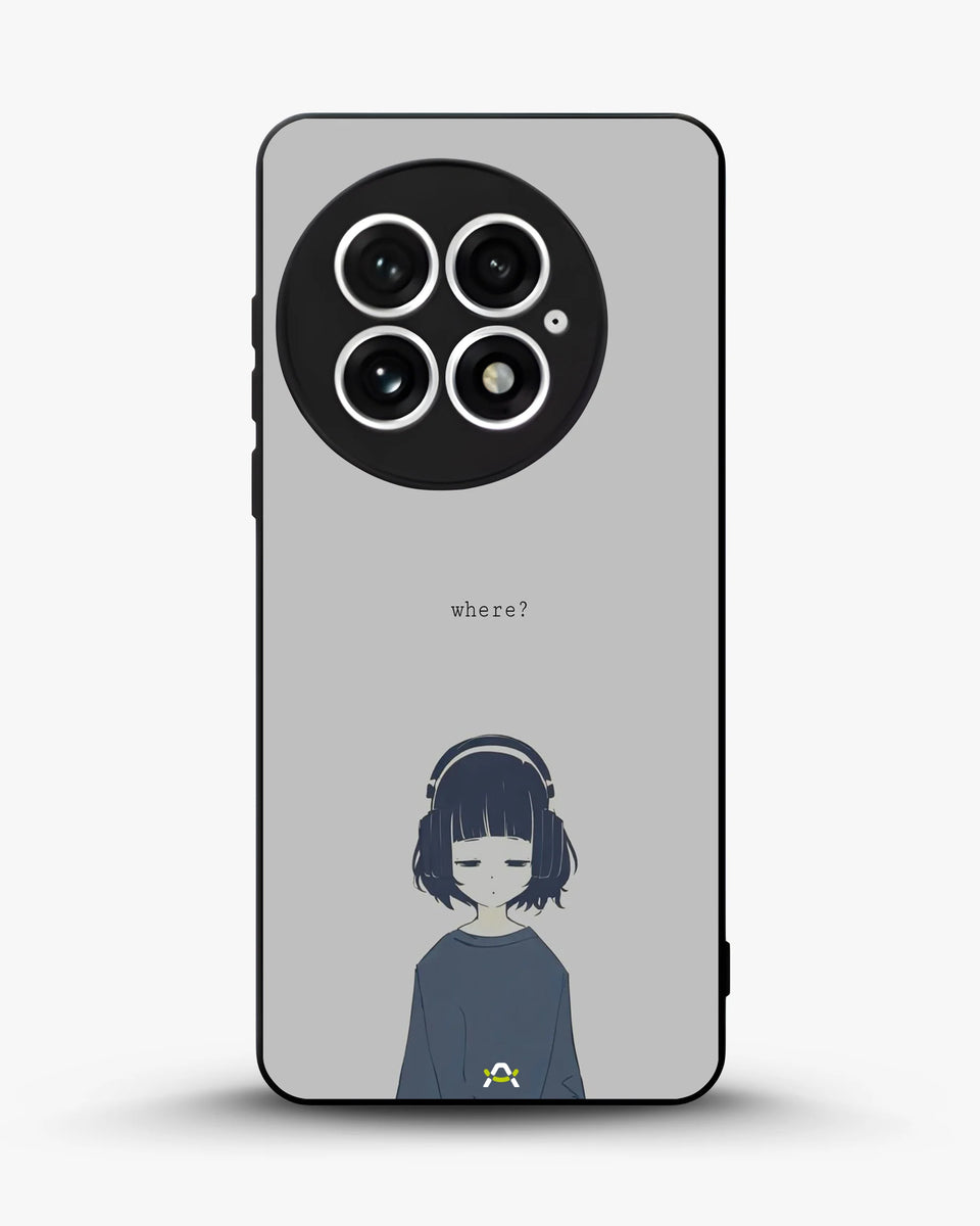 Creslia navy headphones girl phone case - navy headphones girl phone case oneplus 13