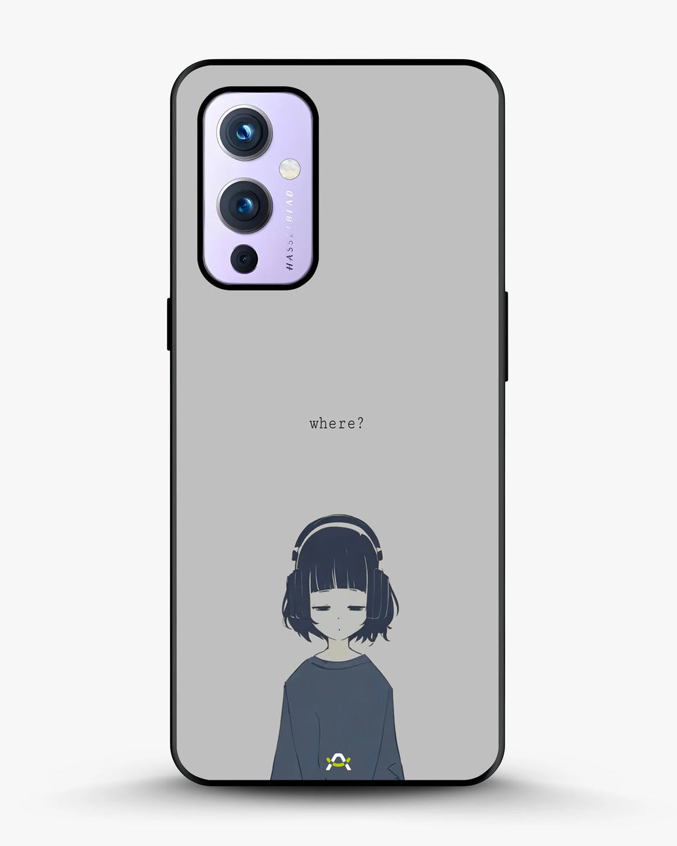 Creslia navy headphones girl phone case - navy headphones girl phone case oneplus 9
