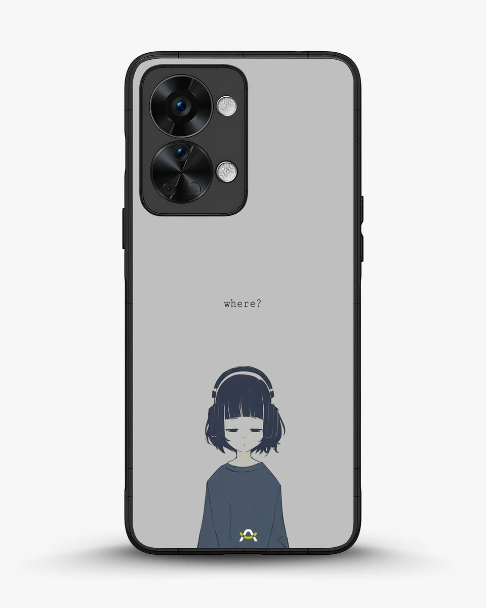 Creslia navy headphones girl phone case - navy headphones girl phone case oneplus nord 2t