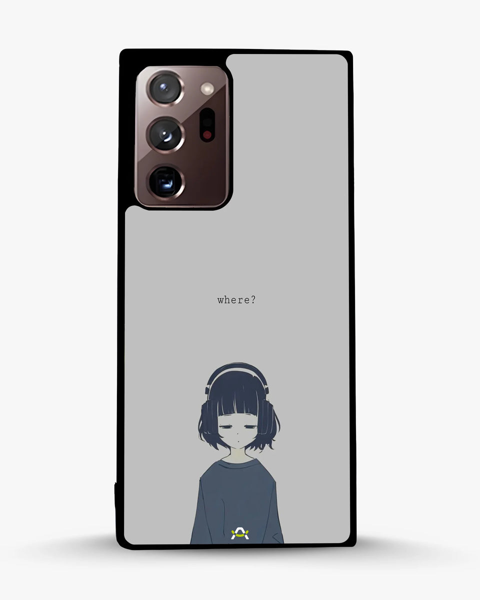 Creslia navy headphones girl phone case - navy headphones girl phone case samsung galaxy note 20 ultra
