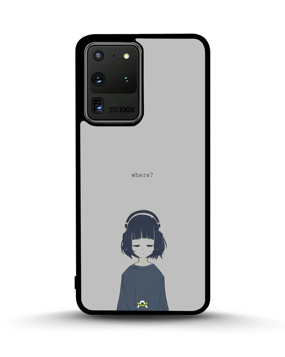 Creslia navy headphones girl phone case - navy headphones girl phone case samsung galaxy s20 ultra