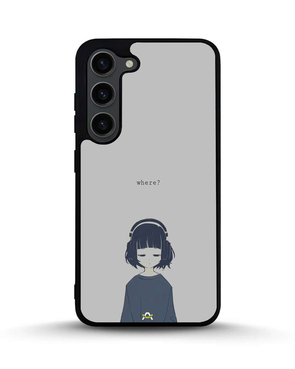 Creslia navy headphones girl phone case - navy headphones girl phone case samsung galaxy s23