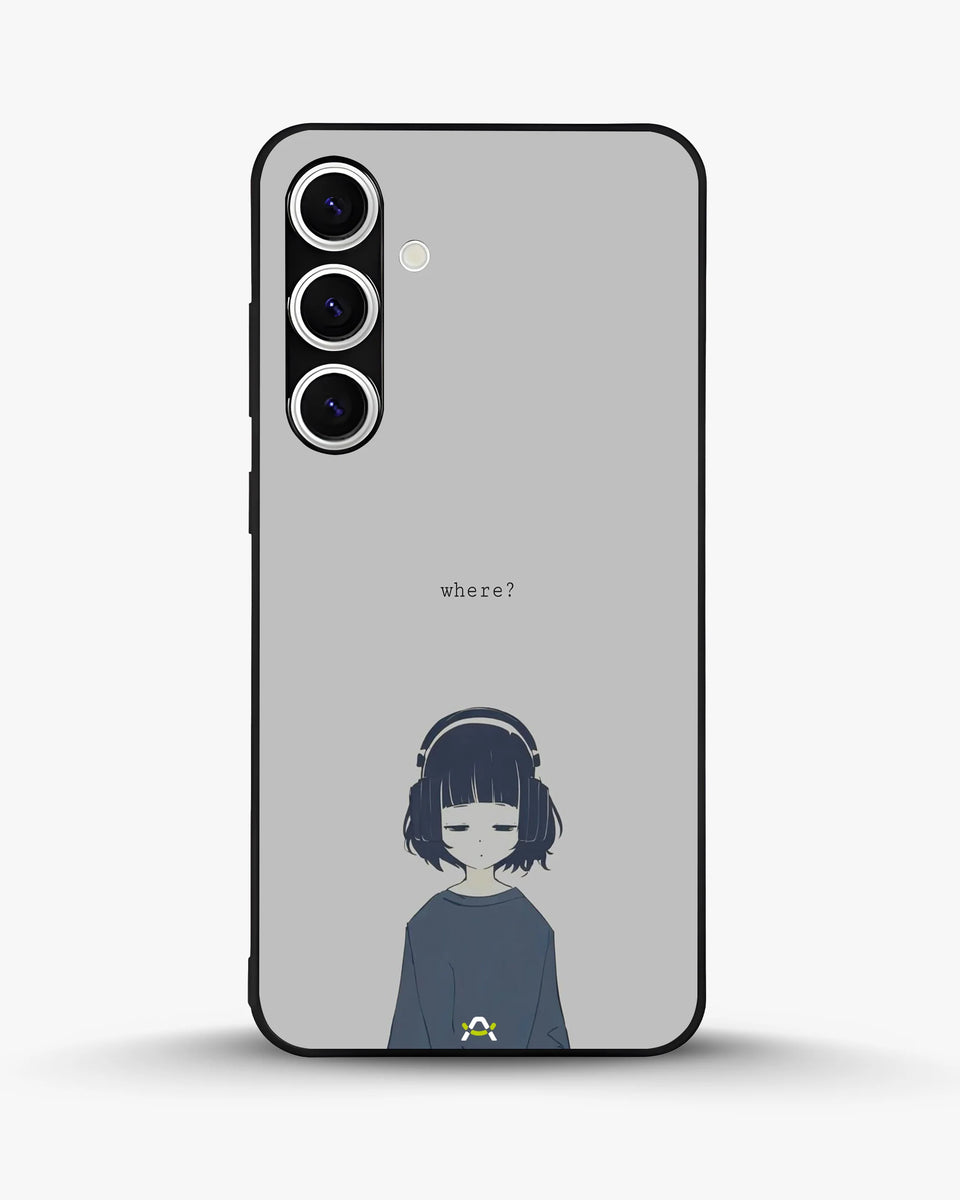 Creslia navy headphones girl phone case - navy headphones girl phone case samsung galaxy s25 plus