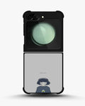 Creslia navy headphones girl phone case - navy headphones girl phone case samsung galaxy z flip 5
