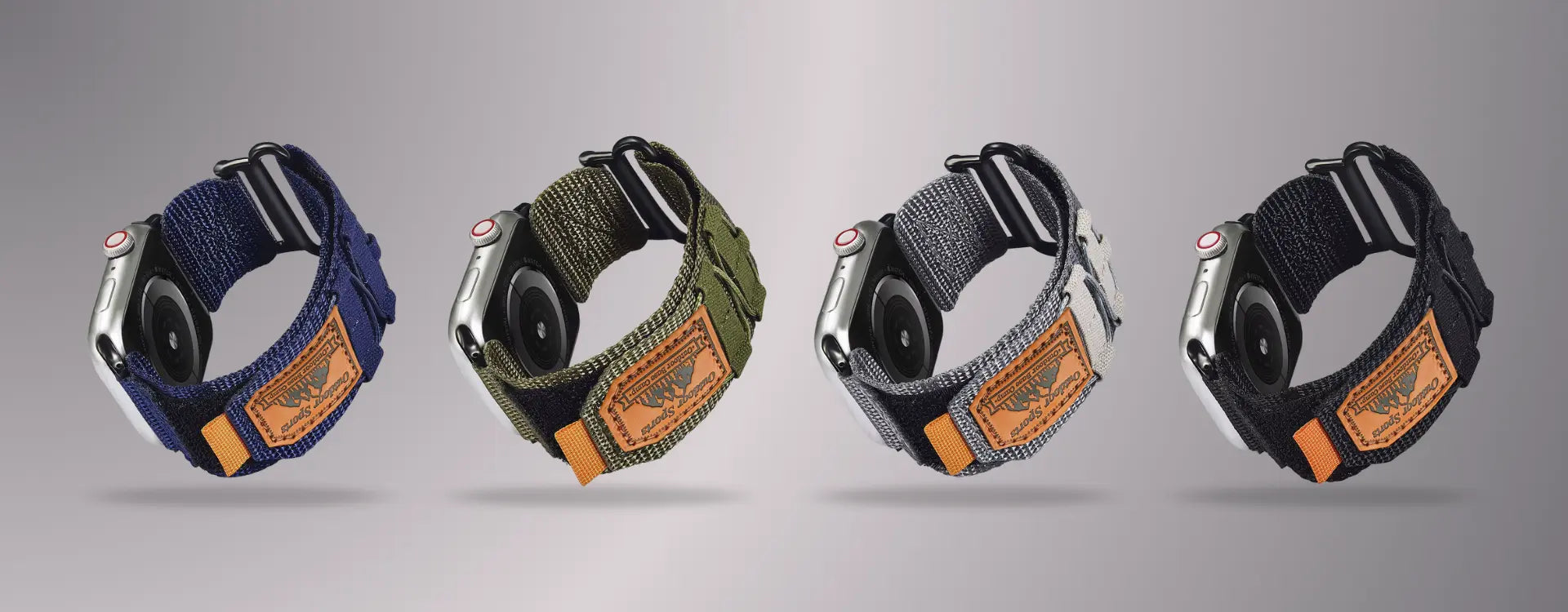 Breathable Woven Nylon Apple Watch Band - Navy Blue