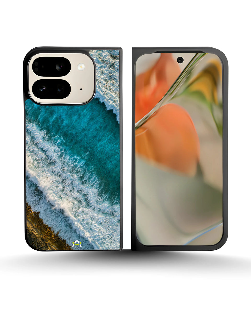 Creslia ocean waves phone case - ocean waves phone case google pixel 10 pro fold