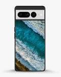 Creslia ocean waves phone case - ocean waves phone case google pixel 7 pro