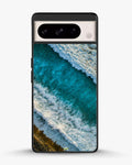 Creslia ocean waves phone case - ocean waves phone case google pixel 8 pro