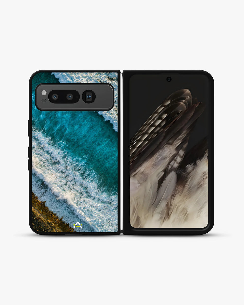 Creslia ocean waves phone case - ocean waves phone case google pixel fold