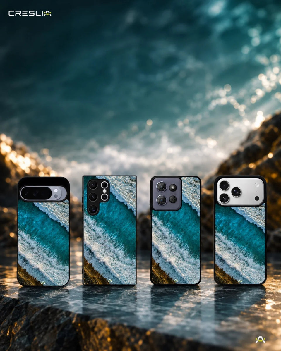 Creslia ocean waves phone case - ocean waves phone case mobile banner