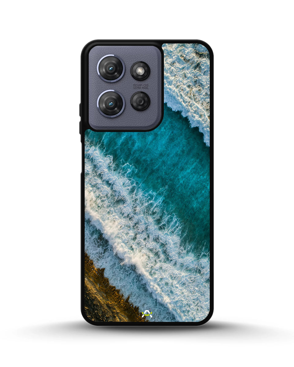 Creslia ocean waves phone case - ocean waves phone case moto g power 2025