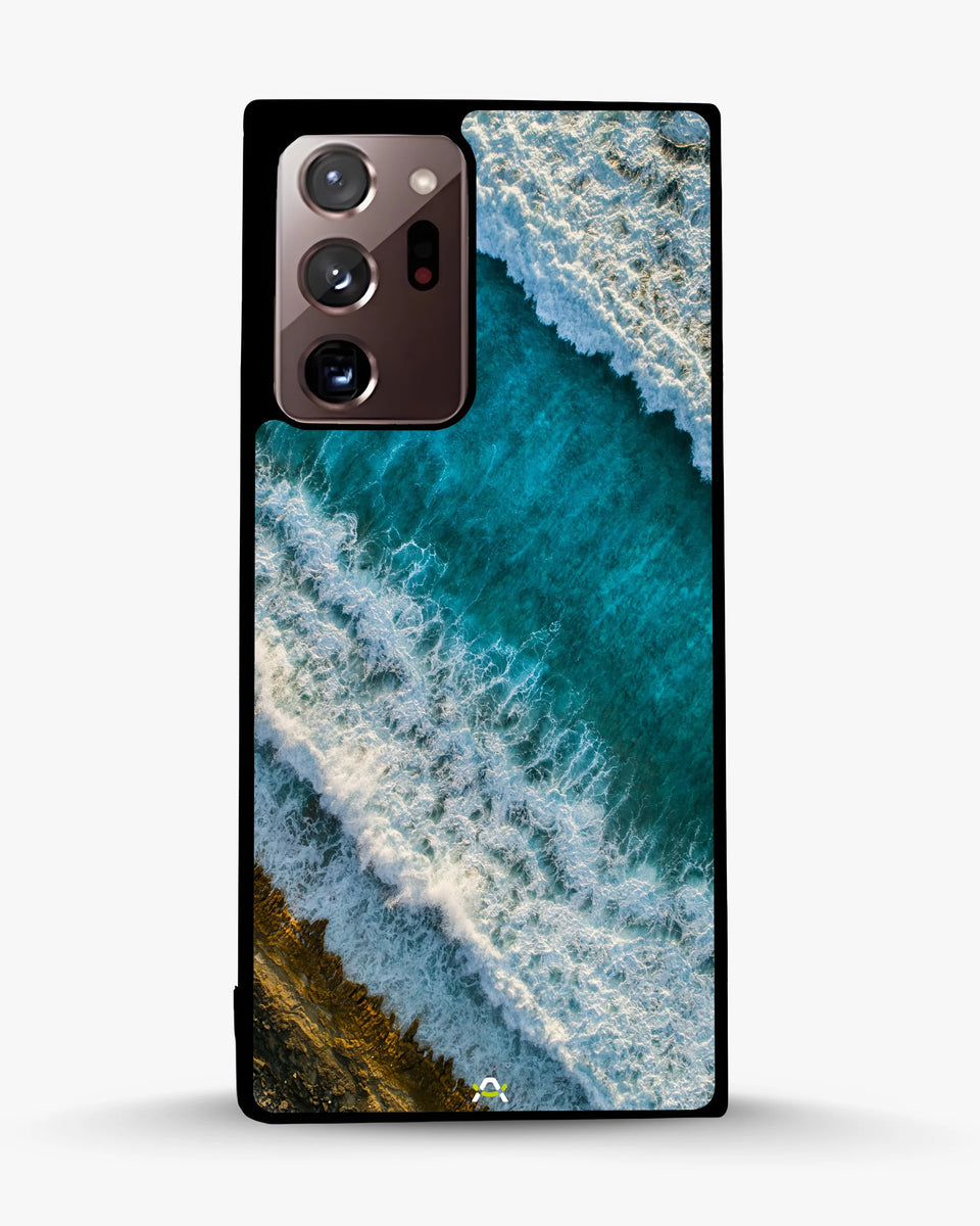 Creslia ocean waves phone case - ocean waves phone case samsung galaxy note 20 ultra