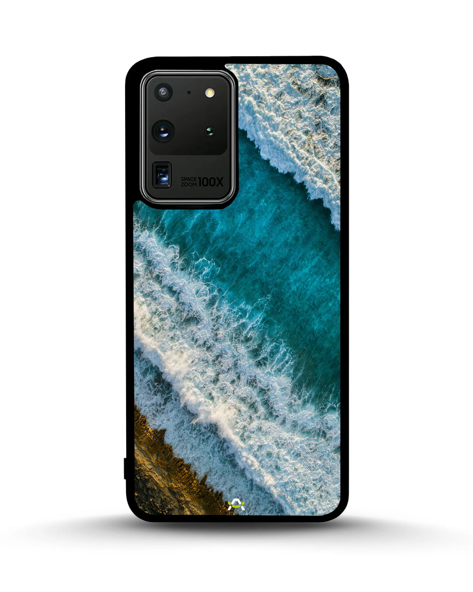 Creslia ocean waves phone case - ocean waves phone case samsung galaxy s20 ultra