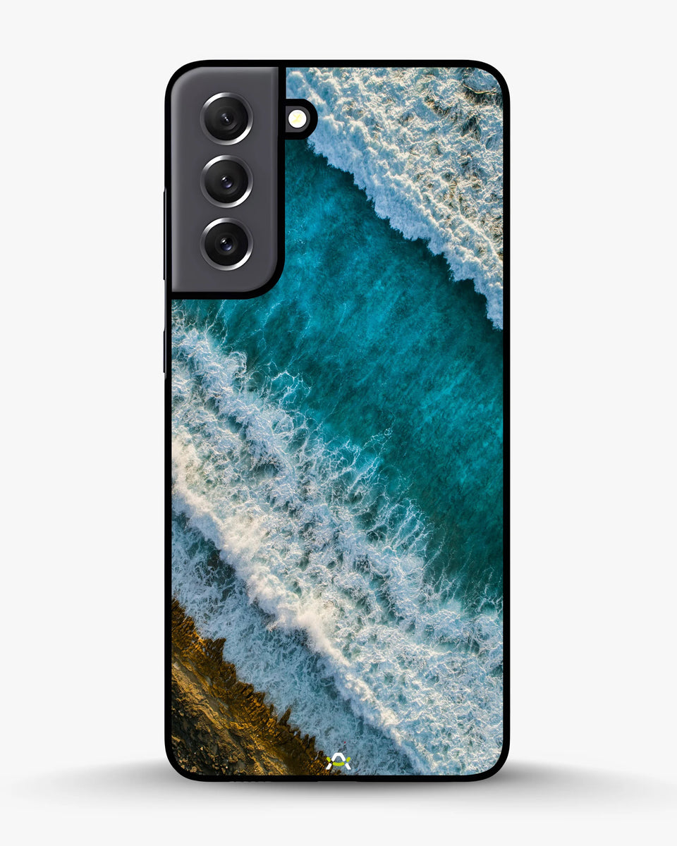 Creslia ocean waves phone case - ocean waves phone case samsung galaxy s22 plus