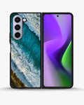 Creslia ocean waves phone case - ocean waves phone case samsung galaxy z fold 5