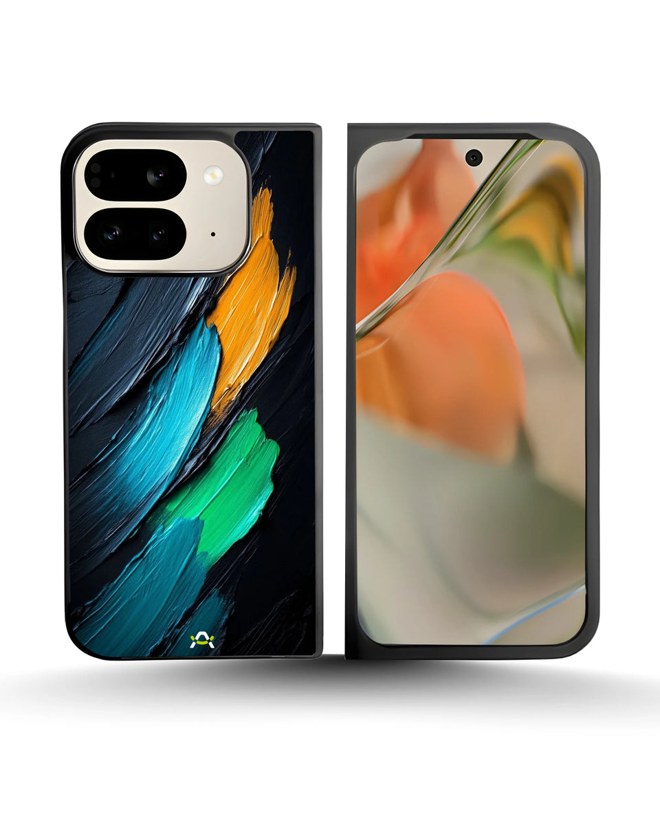 Creslia oil paint strokes phone case - oil paint strokes phone case google pixel 10 pro fold