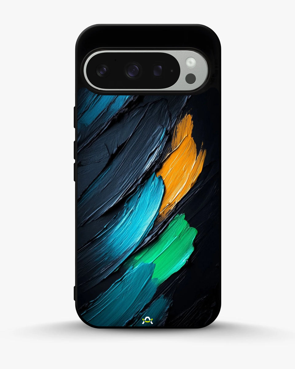Creslia oil paint strokes phone case - oil paint strokes phone case google pixel 9 pro