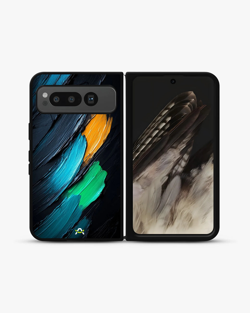 Creslia oil paint strokes phone case - oil paint strokes phone case google pixel fold