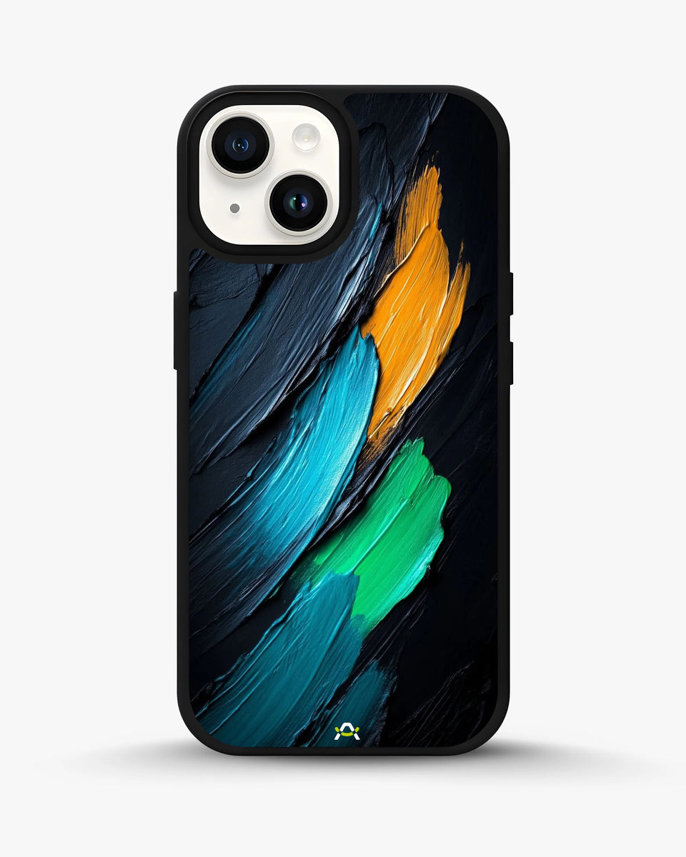 Creslia oil paint strokes phone case - oil paint strokes phone case iphone 15 plus