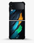 Creslia oil paint strokes phone case - oil paint strokes phone case samsung galaxy z flip 4