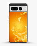 Creslia orange splash phone case - orange splash phone case google pixel 7 pro