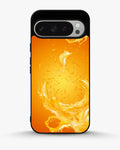 Creslia orange splash phone case - orange splash phone case google pixel 9 pro
