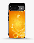 Creslia orange splash phone case - orange splash phone case google pixel 9