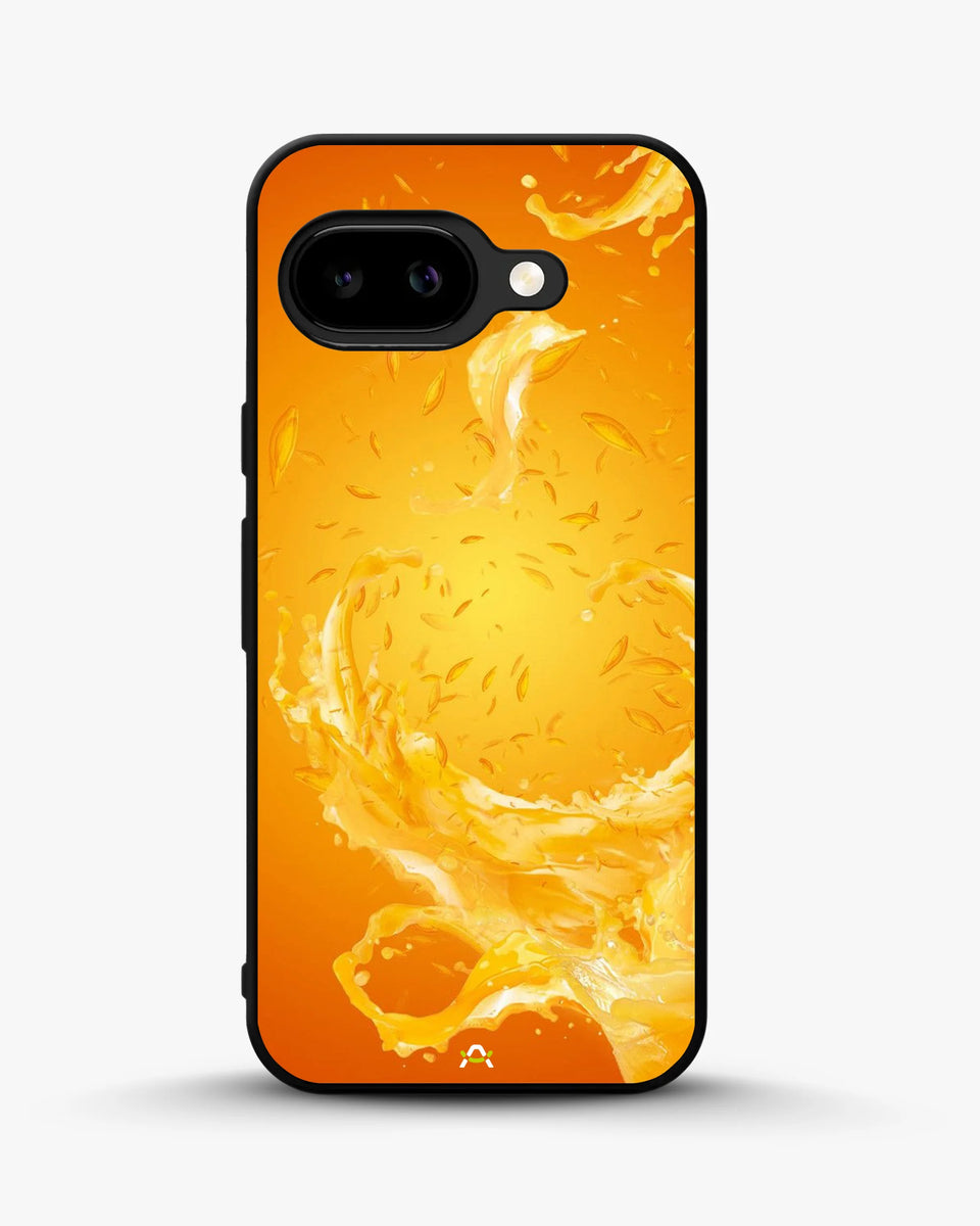 Creslia orange splash phone case - orange splash phone case google pixel 9a