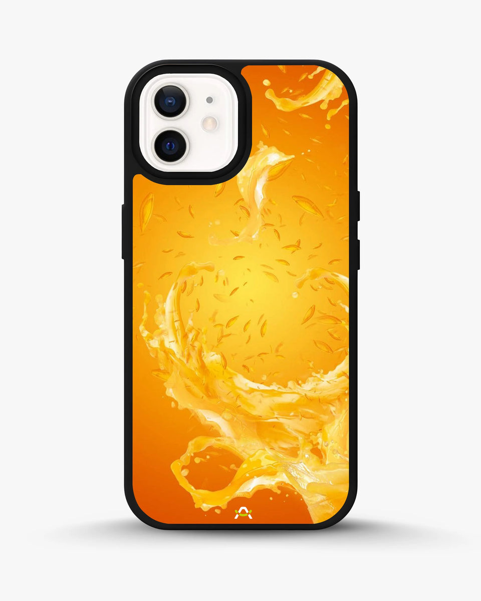 Creslia orange splash phone case - orange splash phone case iphone 12