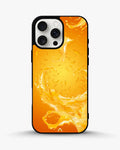 Creslia orange splash phone case - orange splash phone case iphone 14 pro