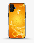 Creslia orange splash phone case - orange splash phone case iphone 16