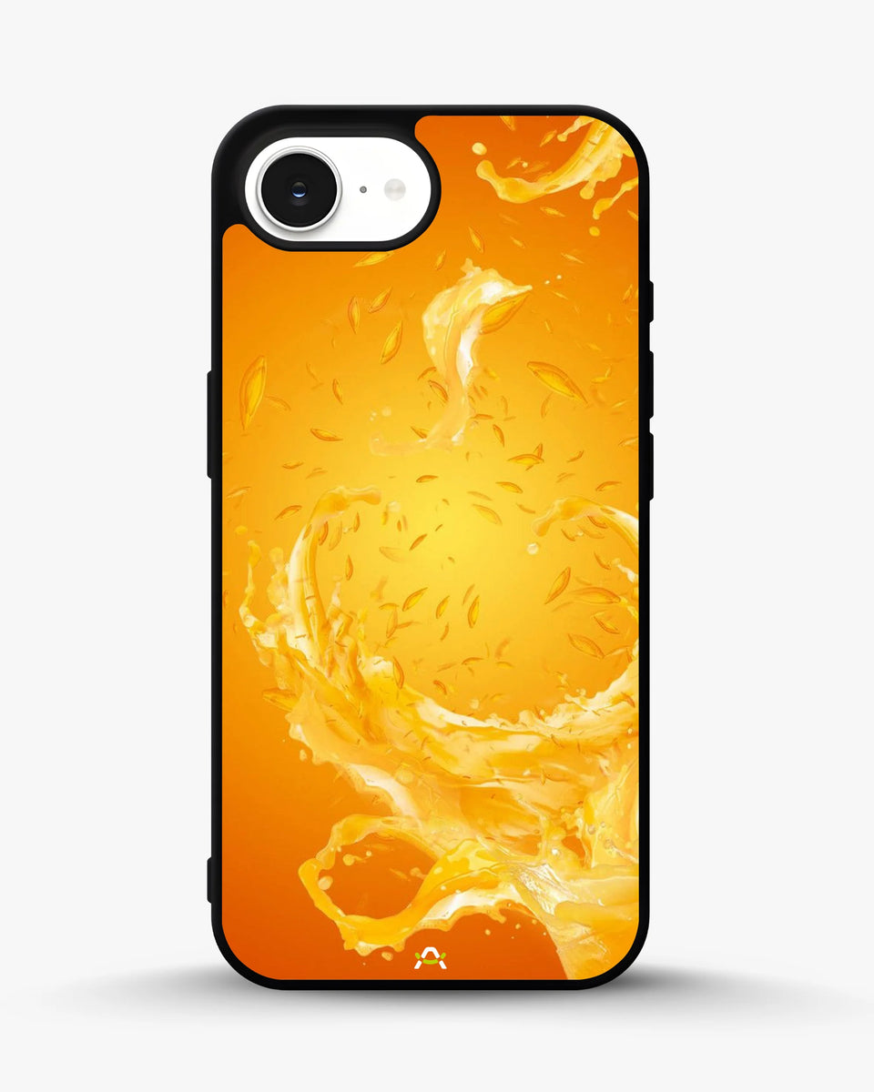 Creslia orange splash phone case - orange splash phone case iphone 16e