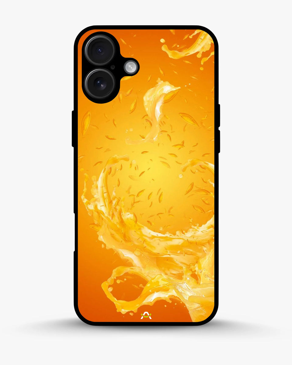 Creslia orange splash phone case - orange splash phone case iphone 17
