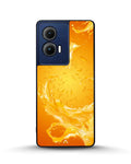 Creslia orange splash phone case - orange splash phone case motorola edge 2024