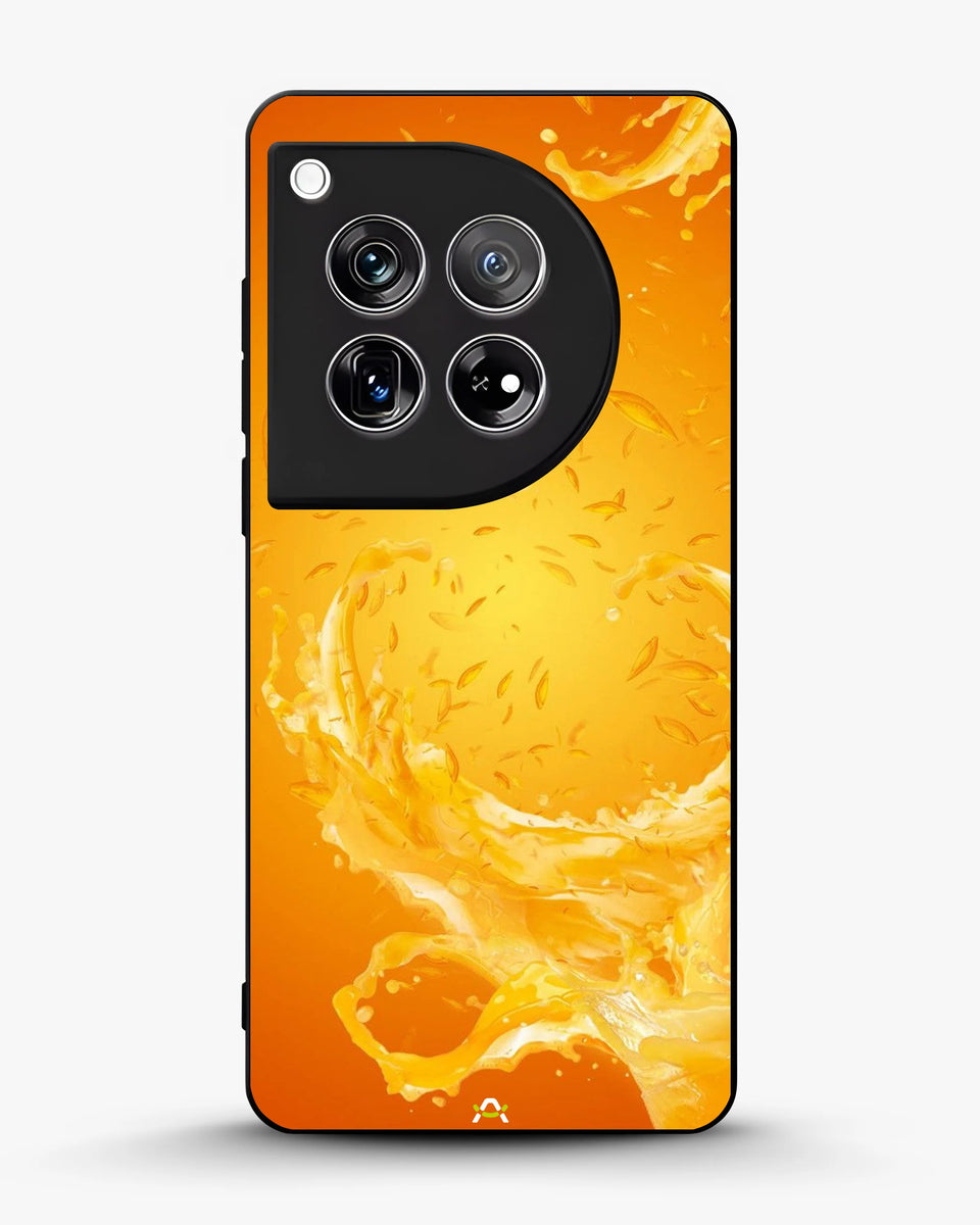 Creslia orange splash phone case - orange splash phone case oneplus 12r