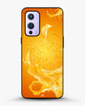 Creslia orange splash phone case - orange splash phone case oneplus 9