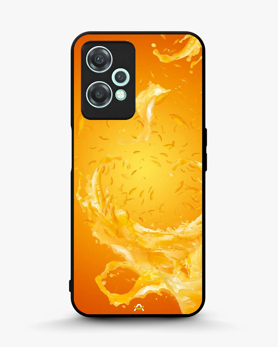 Creslia orange splash phone case - orange splash phone case oneplus nord ce2 lite