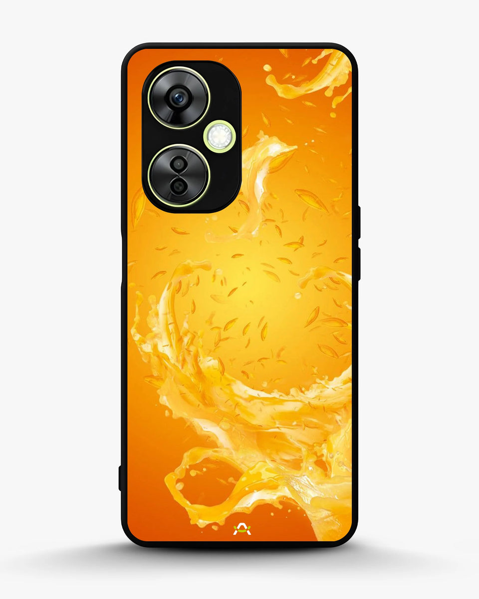 Creslia orange splash phone case - orange splash phone case oneplus nord ce3 lite