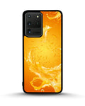 Creslia orange splash phone case - orange splash phone case samsung galaxy s20 ultra