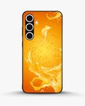 Creslia orange splash phone case - orange splash phone case samsung galaxy s24 fe