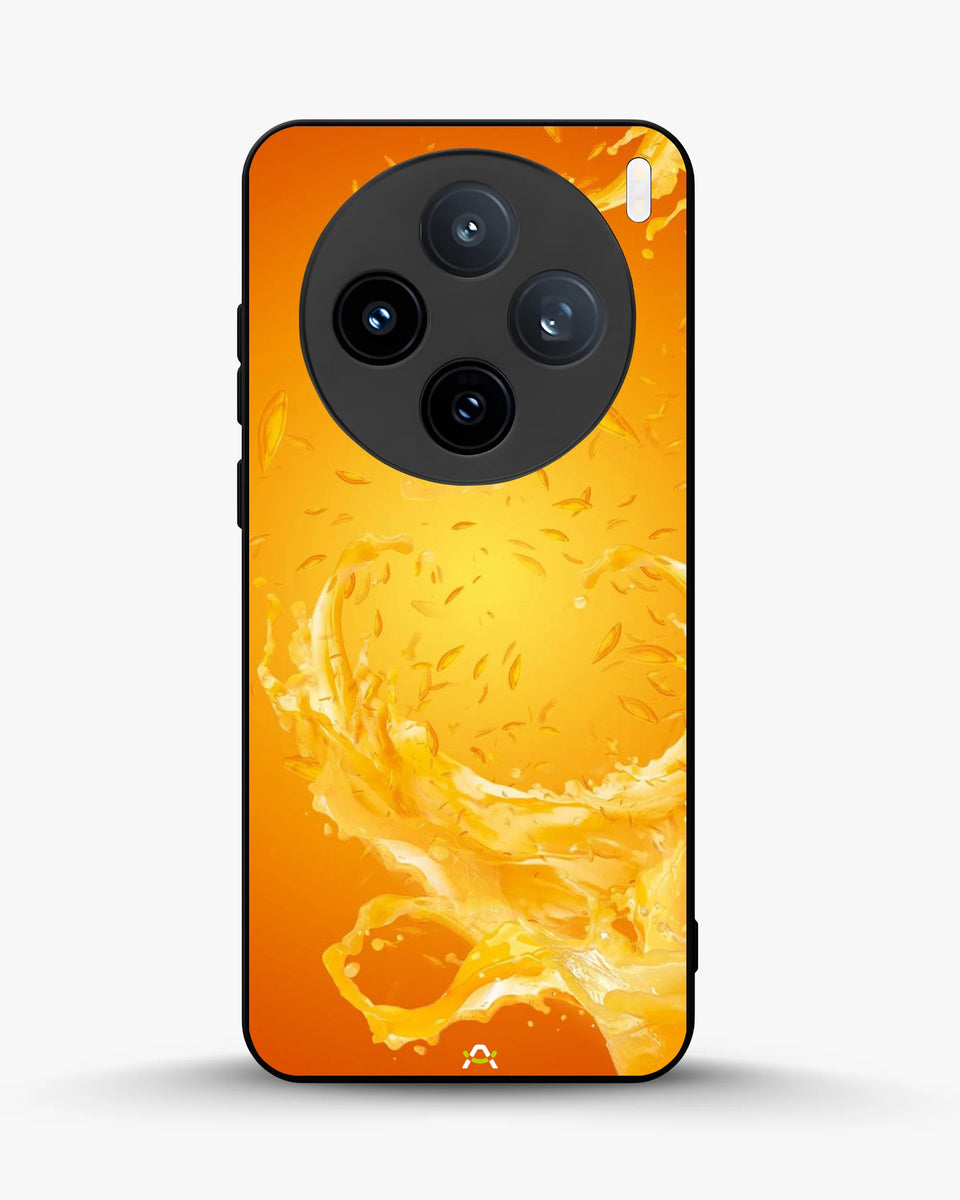 Creslia orange splash phone case - orange splash phone case vivo x100