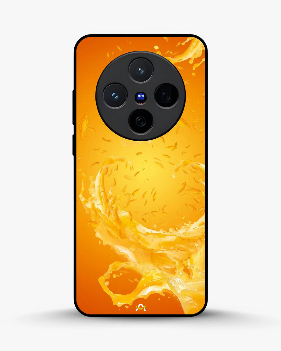 Creslia orange splash phone case - orange splash phone case vivo x200